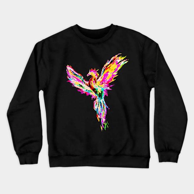 phoenix Crewneck Sweatshirt by Trashfox